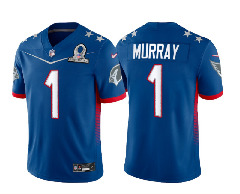 Men's Arizona Cardinals #1 Kyler Murray 2022 Royal Pro Bowl Jersey