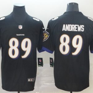 Nike Ravens #89 Anderws Black Vapor Untouchable Limited Men Jersey