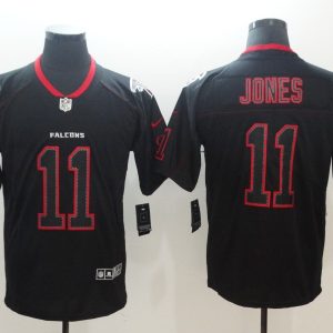 NFL 2018 Atlanta Falcons #11 Julio Jones Lights Out Black Color Rush Limited Jerse