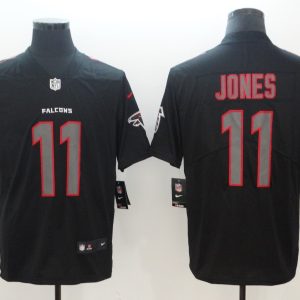 Nike 2018 Atlanta Falcons #11 Julio Jones Fashion Impact Black Color Rush Limited Jersey