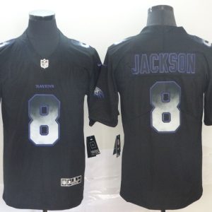 Baltimore Ravens #8 Lamar Jackson 2019 Smoke Fashion Limited Men Jersey
