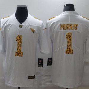 Men's Arizona Cardinals #1 Kyler Murray White Leopard Vapor Limited Men Jersey