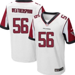 Atlanta Falcons #56 weatherspoon White Elite Jersey