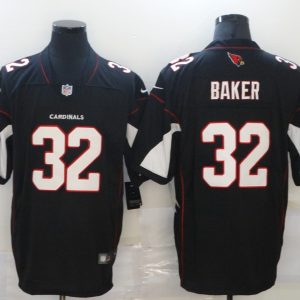 Men's Arizona Cardinals #32 Baker Black Vapor Untouchable Limited Jersey