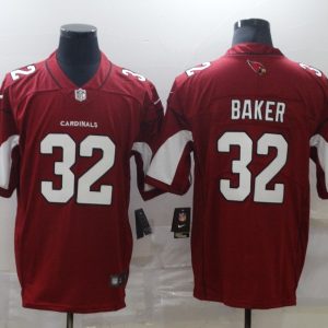 Men's Arizona Cardinals #32 Baker Red Vapor Untouchable Limited Jersey