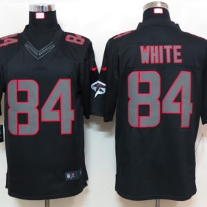 Nike Atlanta Falcons 84 White Impact Limited Black Jersey