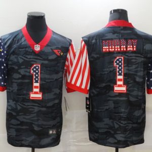 Arizona Cardinals #1 Kyler Murray 2020 Camo USA Flag Limited Men Jersey