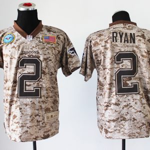 NFL Nike Atlanta Falcons #2 Ryan USMC Digital Camo Jerseys United States Flag