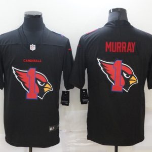 Men's Arizona Cardinals #1 Kyler Murray Black Shadow Logo Limited Jersey