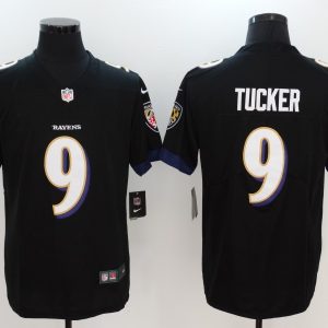 NFL Baltimore Ravens 9 Justin Tucker Black Vapor Untouchable Limited Jersey