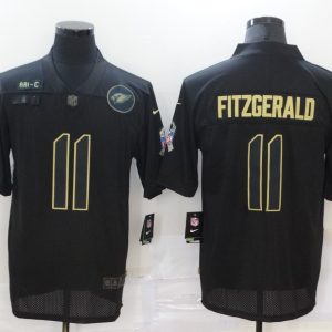 Men's Cardinals #11 Larry Fitzgerald 2020 Black Salute To Service Limited Jersey