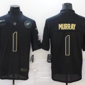 Men's Arizona Cardinals #1 Kyler Murray 2020 Black Salute To Service Limited Jersey