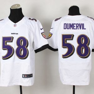 Nike Baltimore Ravens #58 Dumervil Black Elite Jersey