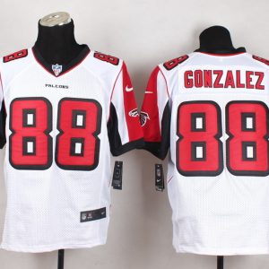 Nike Atlanta Falcons #88 Gonzalez White Elite Jersey