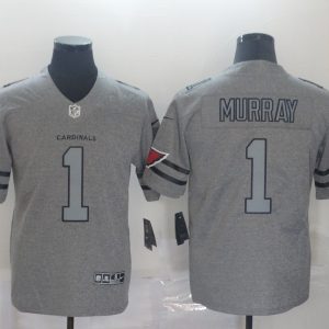 Men's Arizona Cardinals #1 Kyler Murray 2019 Gray Gridiron Team Logo Limited Jersey