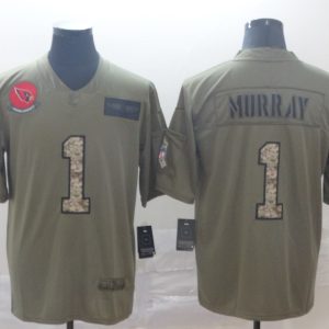 Men's Arizona Cardinals #1 Kyler Murray 2019 Olive/Camo Salute To Service Limited Jersey