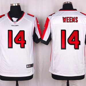 Nike Atlanta Falcons #14 Weems White Elite Jersey