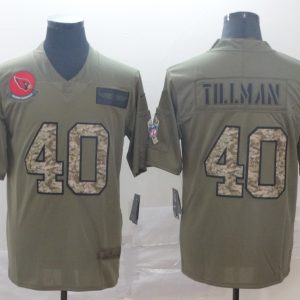 Men's Arizona Cardinals #40 Pat Tillman 2019 Olive/Camo Salute To Service Limited Jersey