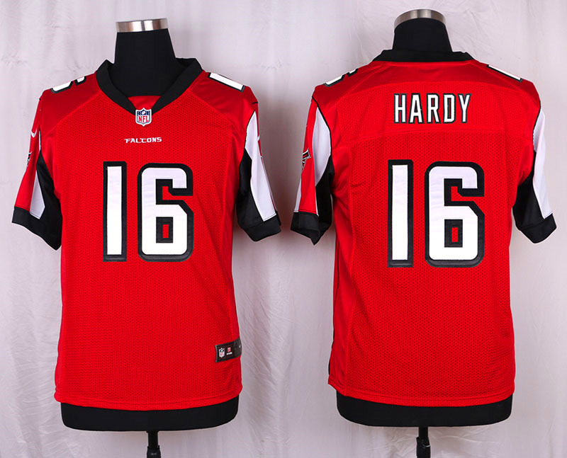 Nike Atlanta Falcons #16 Hardy Red Elite Jersey
