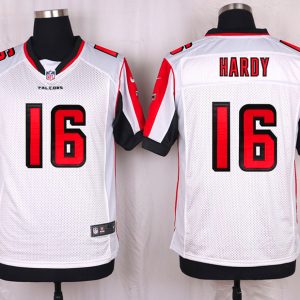 Nike Atlanta Falcons #16 Hardy White Elite Jersey