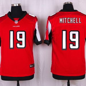 Nike Atlanta Falcons #19 Mitchell Red Elite Jersey