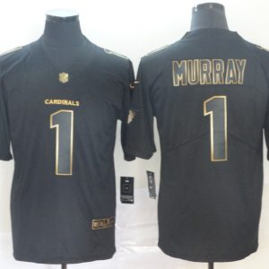 Nike Cardinals #1 Kyler Murray Black Gold Vapor Untouchable Limited Men Jersey