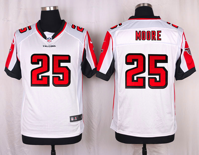 Nike Atlanta Falcons #25 Moore White Elite Jersey