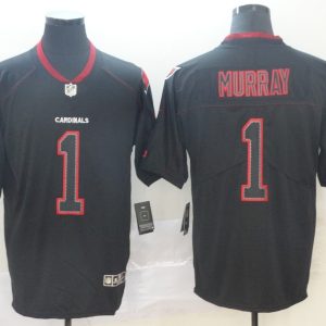 NFL Arizona Cardinals #1 Murray Lights Out Black Color Rush Limited Jersey