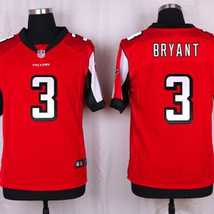 Nike Atlanta Falcons #3 Bryant Red Elite Jersey