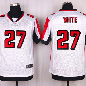 Nike Atlanta Falcons #27 White White Elite Jersey