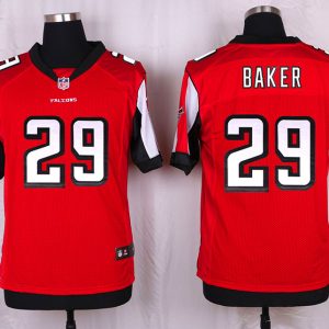 Nike Atlanta Falcons #29 Baker Red Elite Jersey
