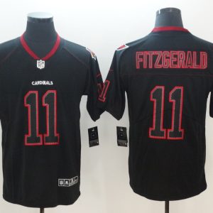 Nike 2018 Arizona Cardinals #11 Fitzgerald Lights Out Black Color Rush Limited Jersey