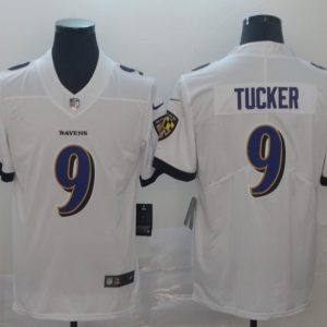 NFL Baltimore Ravens #9 Tucker White Vapor Untouchable Limited Jersey