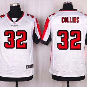 Nike Atlanta Falcons #32 Collins White Elite Jersey