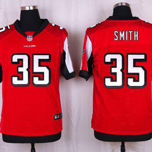 Nike Atlanta Falcons #35 Smith Red Elite Jersey