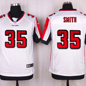 Nike Atlanta Falcons #35 Smith White Elite Jersey