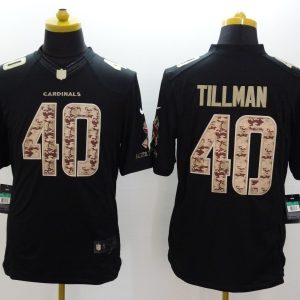 NEW Arizona Cardinals #40 Pat Tillman Black NFL Limited Salute to Service Jersey