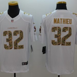 NFL Arizona Cardinals #32 Mathieu White Salute To Service Limited Jersey