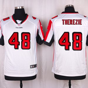 Nike Atlanta Falcons #48 Therezie White Elite Jersey