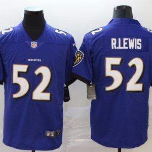 NFL Baltimore Ravens #52 Lewis Purple Vapor Limited Jersey