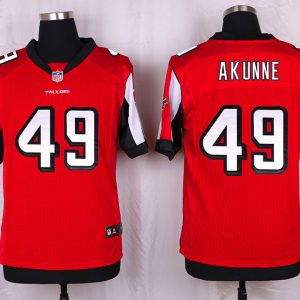 Nike Atlanta Falcons #49 Akunne Red Elite Jersey