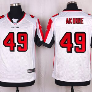 Nike Atlanta Falcons #49 Akunne White Elite Jersey