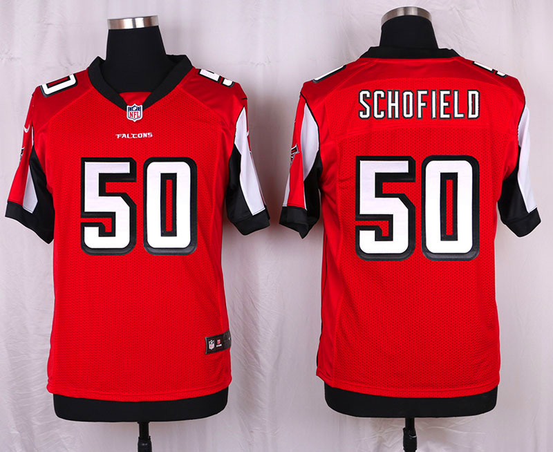 Nike Atlanta Falcons #50 Schofield Red Elite Jersey
