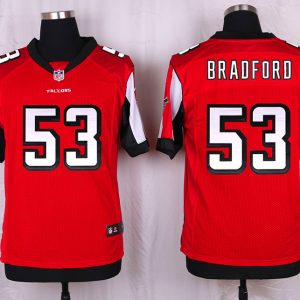 Nike Atlanta Falcons #53 Bradford Red Elite Jersey