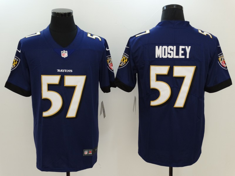 NFL Baltimore Ravens #57 Mosley Purple Vapor Limited Jersey