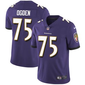 NFL Baltimore Ravens #75 Ogden Purple Vapor Limited Jersey