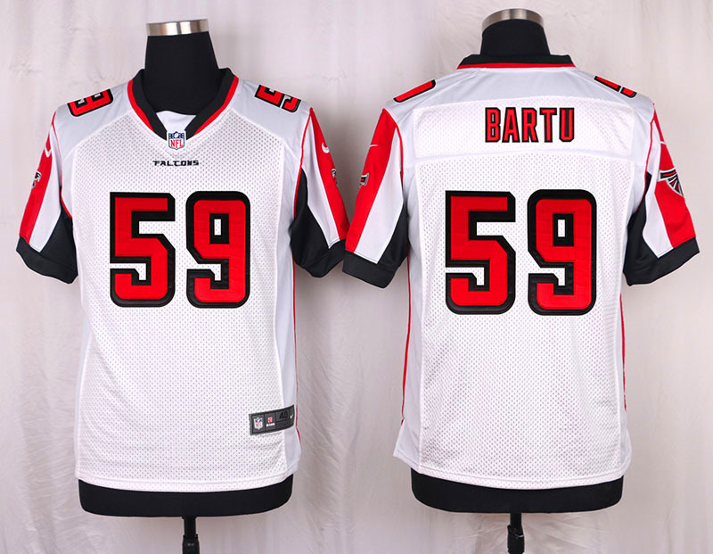 Nike Atlanta Falcons #59 Bartu White Elite Jersey