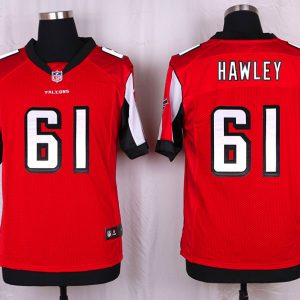 Nike Atlanta Falcons #61 Hawley Red Elite Jersey