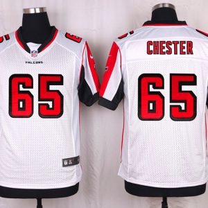 Nike Atlanta Falcons #65 Chester White Elite Jersey