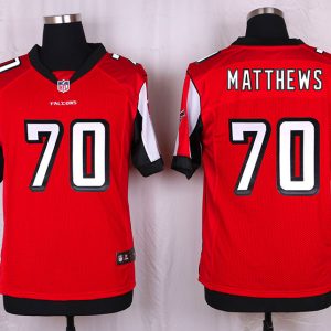 Nike Atlanta Falcons #70 Matthews Red Elite Jersey